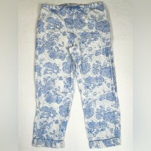 Talbots Blue and White Toile Pajama Pants